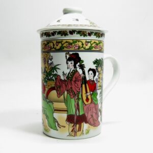 Caneca Alta C/ Infusor Porcelana