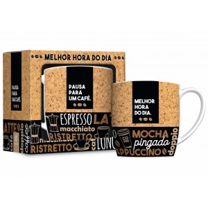 CANECA PORCELANA - MELHOR HORA DO DIA